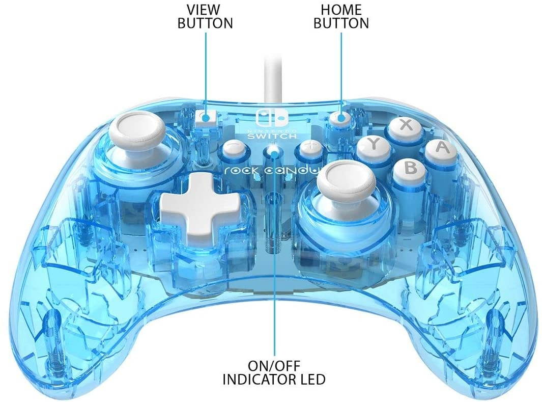 PDP 500-181-NA-PR Rock Candy Wired Controller For Nintendo Switch - Cosmoberry