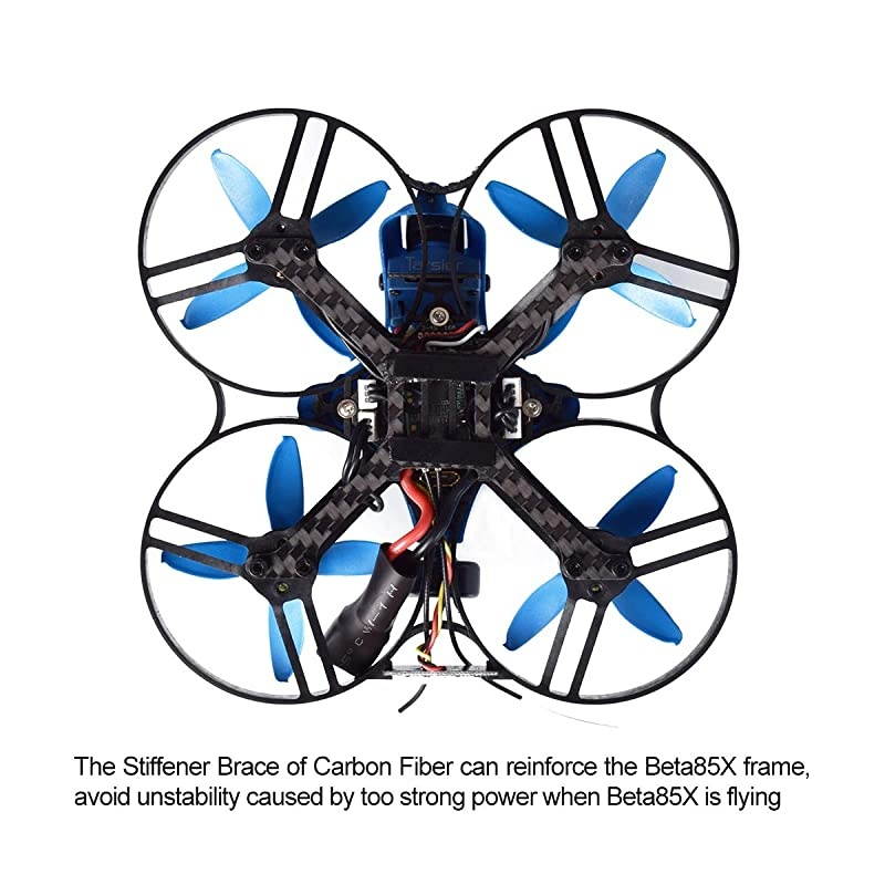 Beta85X 4S Cine Whoop Frame Kit Black Frame Stiffener Brace of Carbon Fiber for 1105 Brushless Motor Beta85X Cine Whoop Drone