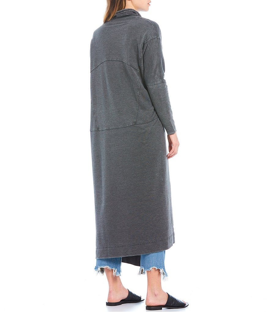 A Loves A Round Neck Long Bishop Sleeve Rib Knit Sweater