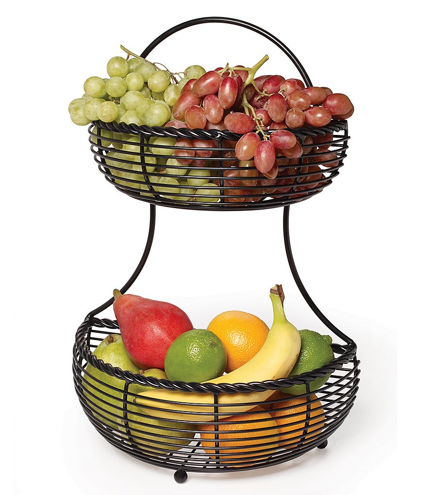 Gourmet Basics by Mikasa Avilla Picnic Plate Napkin and Flatware Storage Caddy with Paper Towel Holder