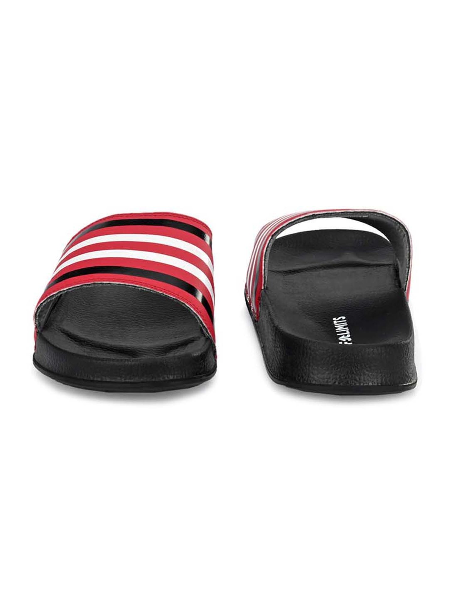 OFF LIMITS Men's Red & White Slides