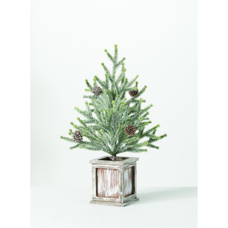 Home Heritage Snowdrift Spruce 6.5 Foot Flocked Christmas Tree with White Lights