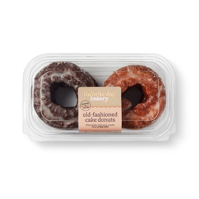 Old Fashioned Cake Donuts - 14oz/4ct - Favorite Day™