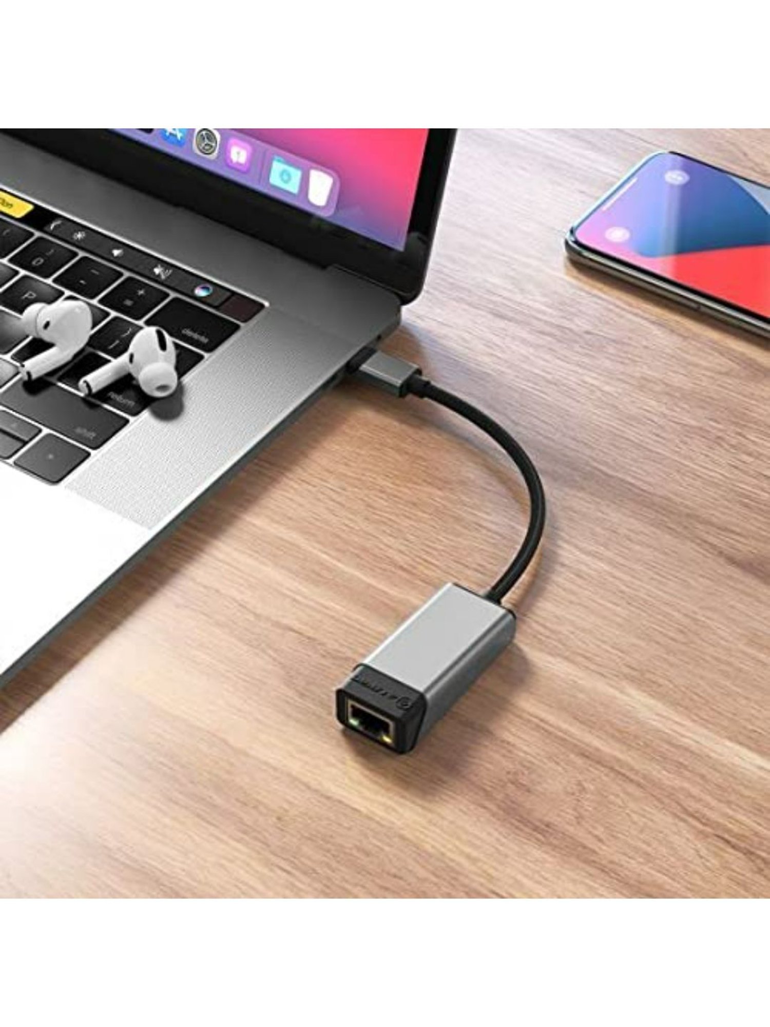 Alogic Ultra USB-C to RJ45 Gigabit Ethernet Adapter 15cm (Space Grey)