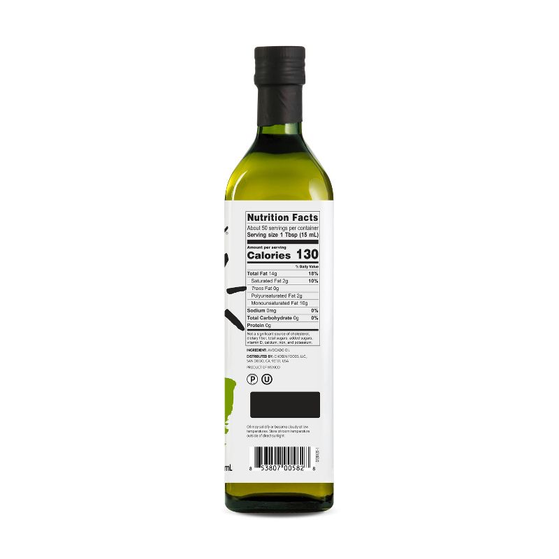 Chosen Foods 100% Pure Avocado Oil - 25.4 fl oz