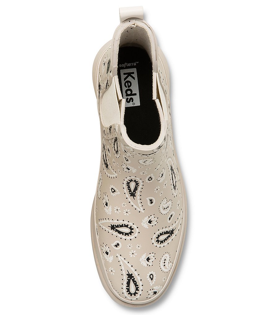 Keds Rowan Paisley Print Chelsea Rain Booties