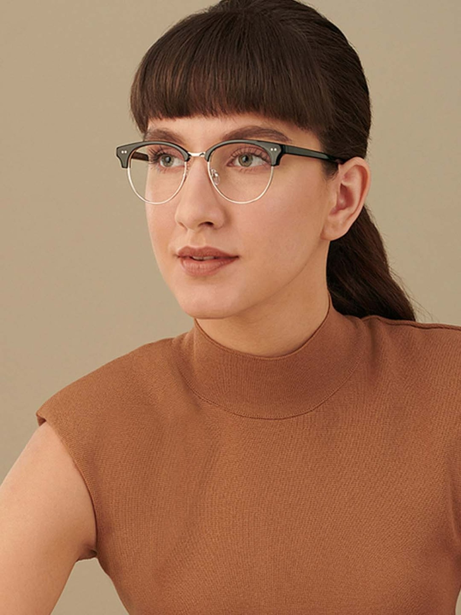 John Jacobs JJ E13771 Black Full Rim Clubmaster Frame