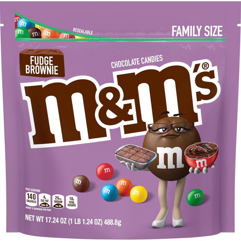 M&M Fudge Brownie Family Size - 17.24