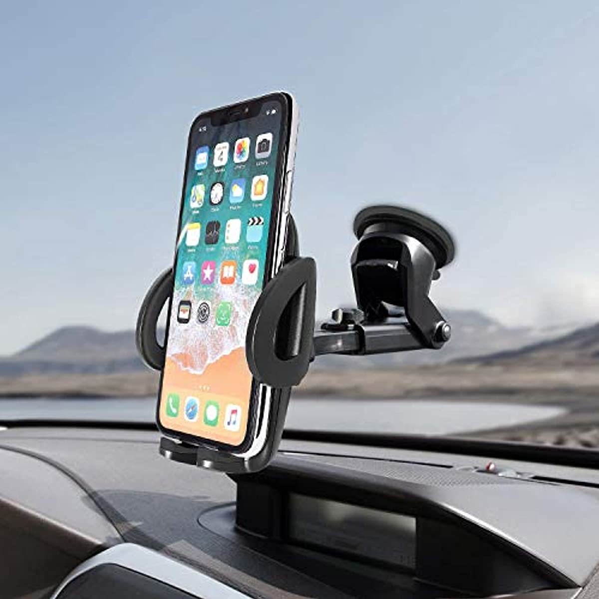 Cellet Car Phone Mount Extendable Windshield and Dashboard Holder Compatible for iPhone 11 Pro, 11, Xr XS MAX Galaxy Note 10 10+ 10 Plus 5G