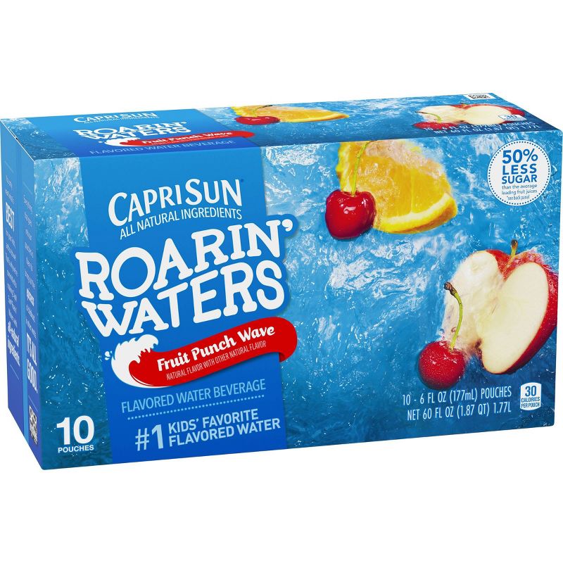 Capri Sun Roaring Waters Fruit Punch Pack - 10pk/6 fl oz Pouches