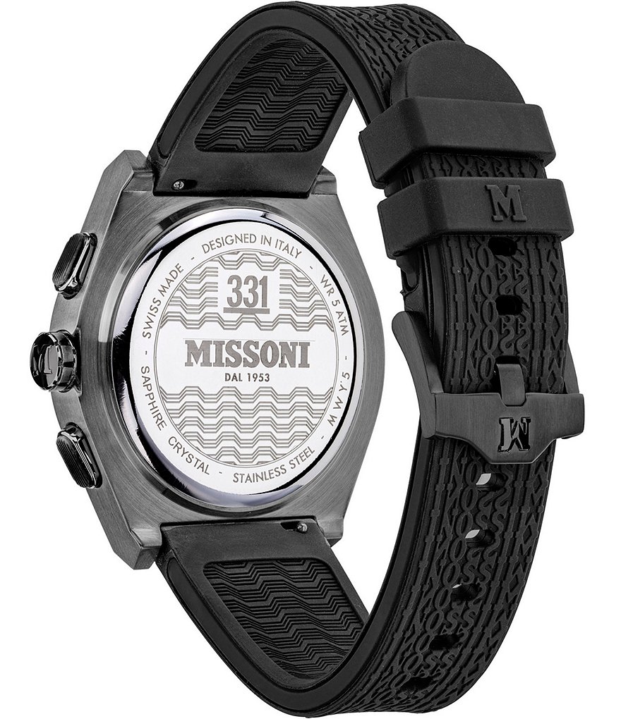 Missoni Mens M331 Sportswear Black Chronograph Watch