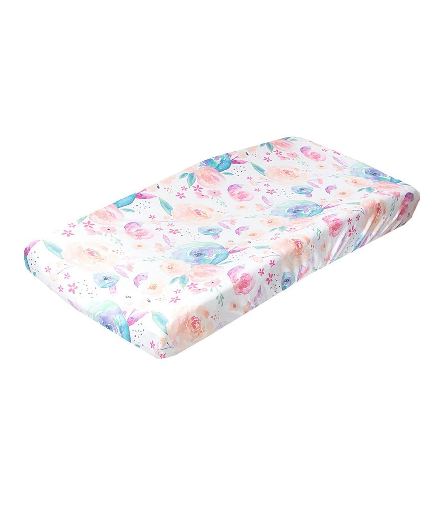 Copper Pearl Baby Girls Bloom Floral Print Premium Diaper Changing Pad Cover