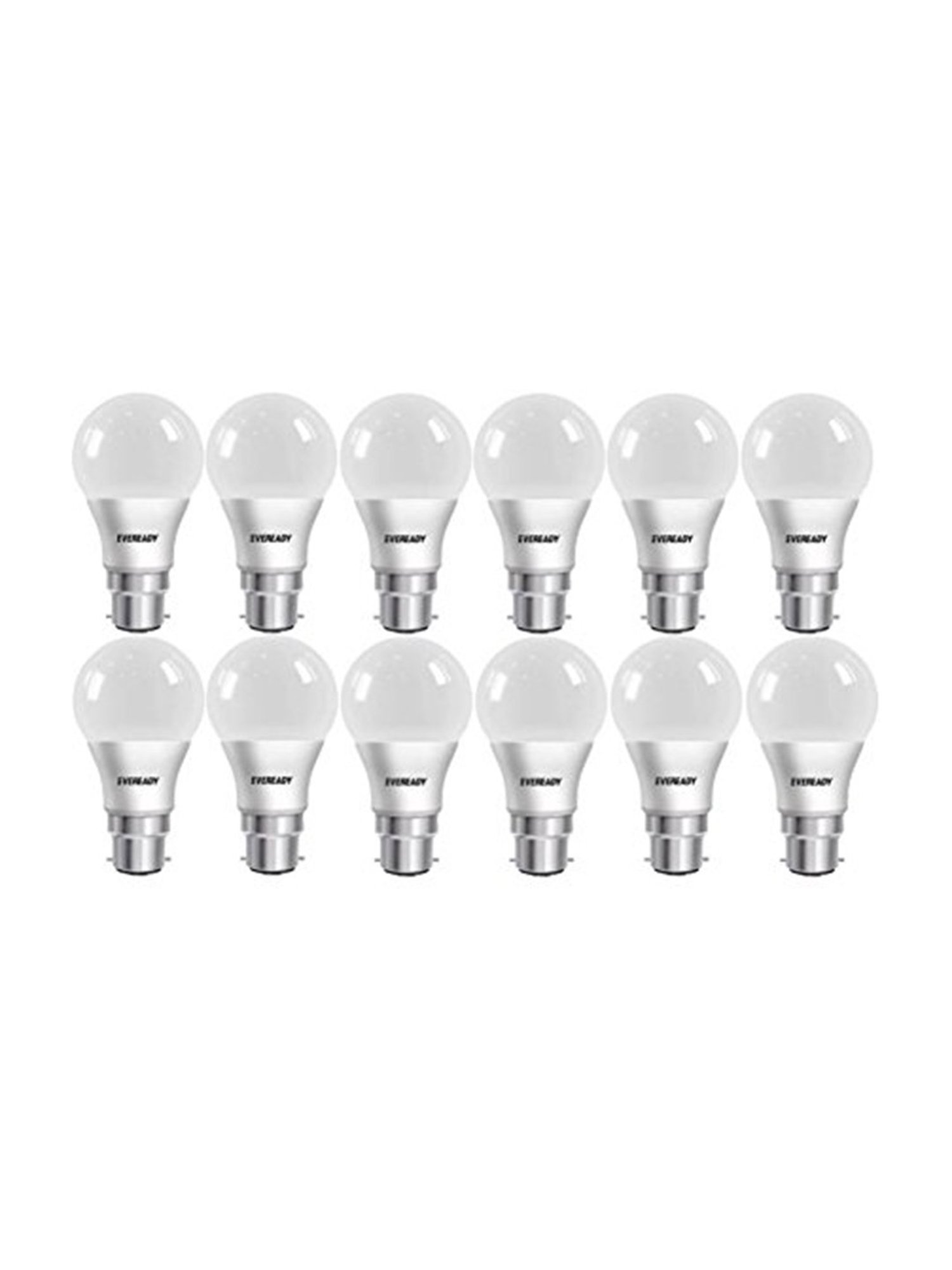 Eveready B22D 7W LED Bulb - Pack of 12 (White)