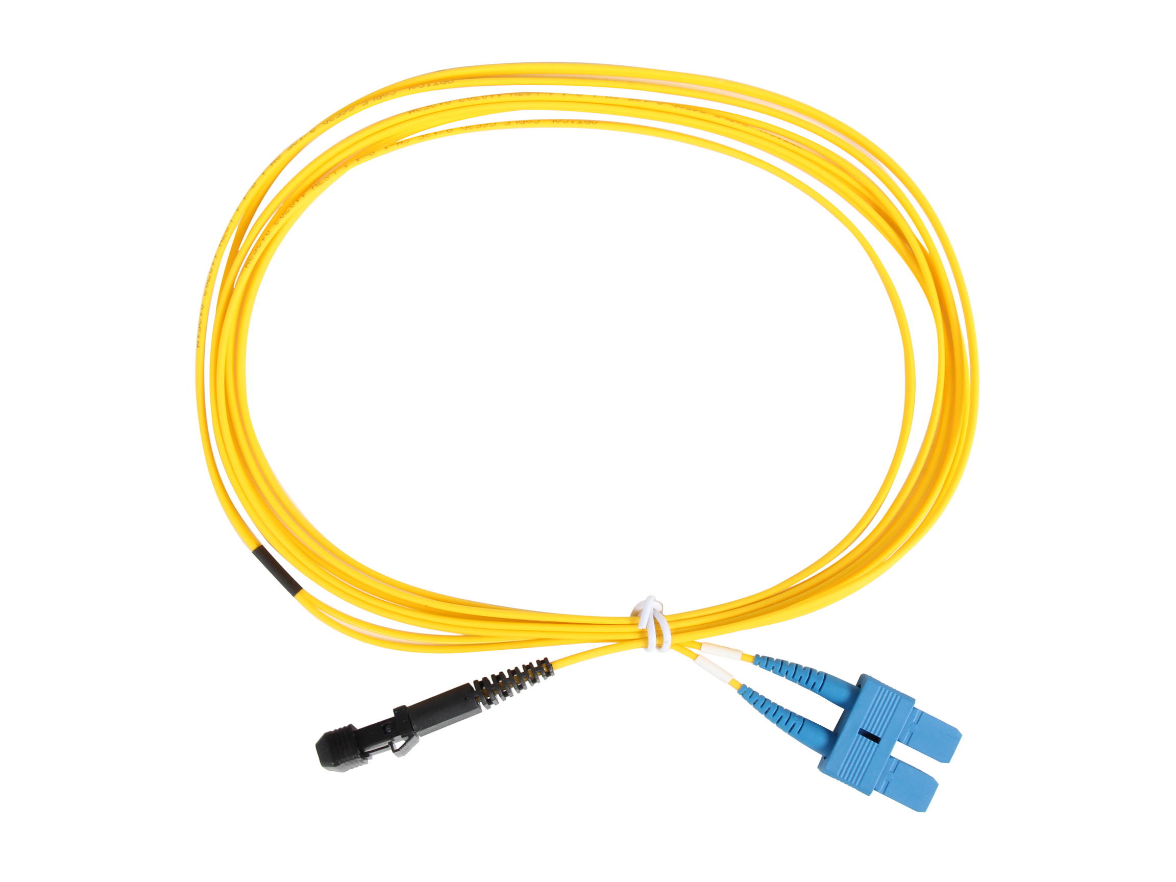 Coboc CY-OS1-MTRJ/SC-FMM-3 9.84 ft. Fiber Optic Cable, MTRJ (Female)/SC, Single Mode, Duplex (9/125 Type)  - Yellow