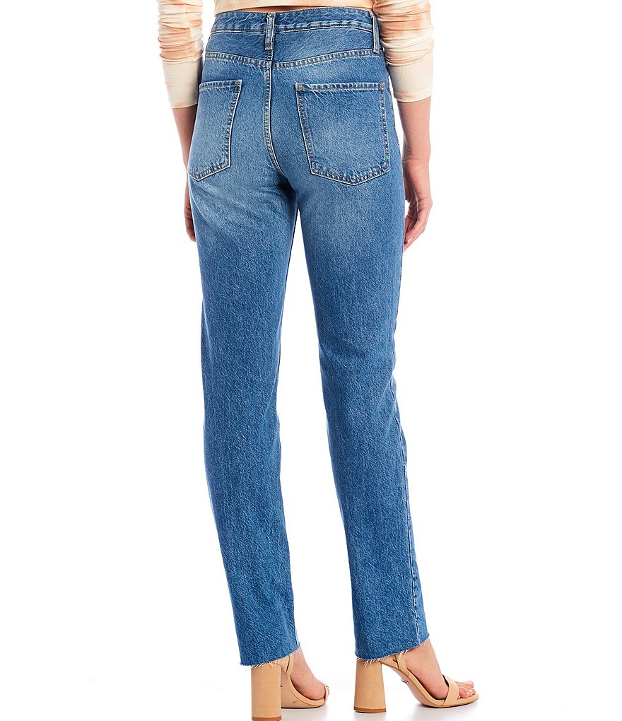 Every Straight Leg Ankle Crop Front Zipper Jeans