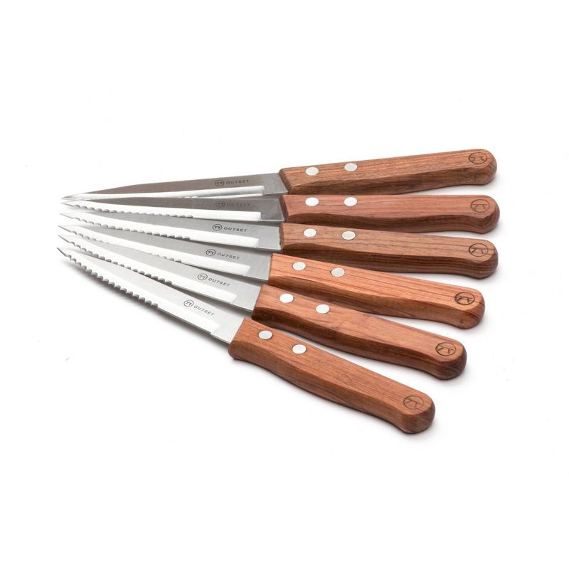 6pc Rosewood Steak Knives Set - Outset