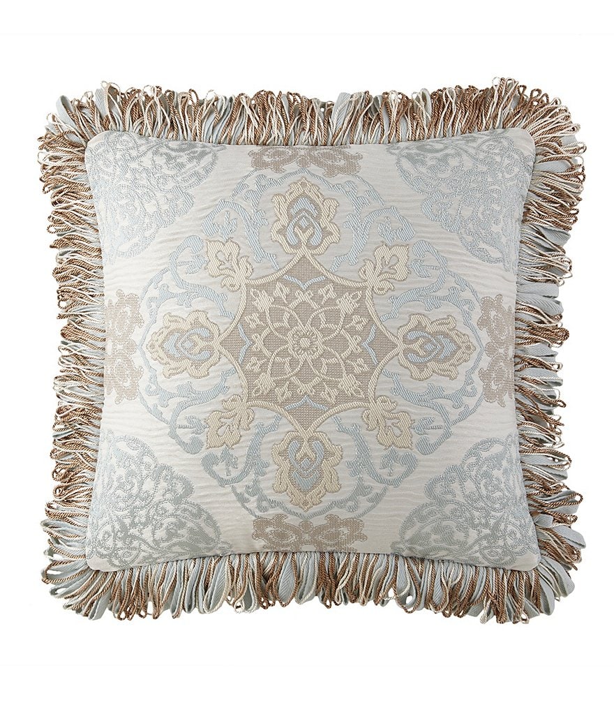 Waterford Jonet Fringed Medallion Square Pillow