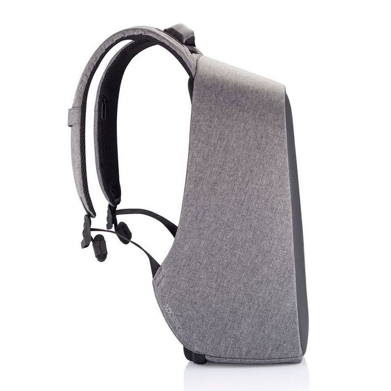 XD Design Bobby Hero Anti Theft Travel Eco Friendly Laptop Backpack with USB Port, RFID Protected Pockets, and Hidden Zippers, Grey