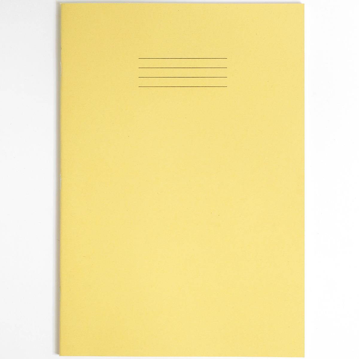 Rhino Exercise Book, A4, 80 page, 10mm squares, Yellow Cover (Pack of 10)