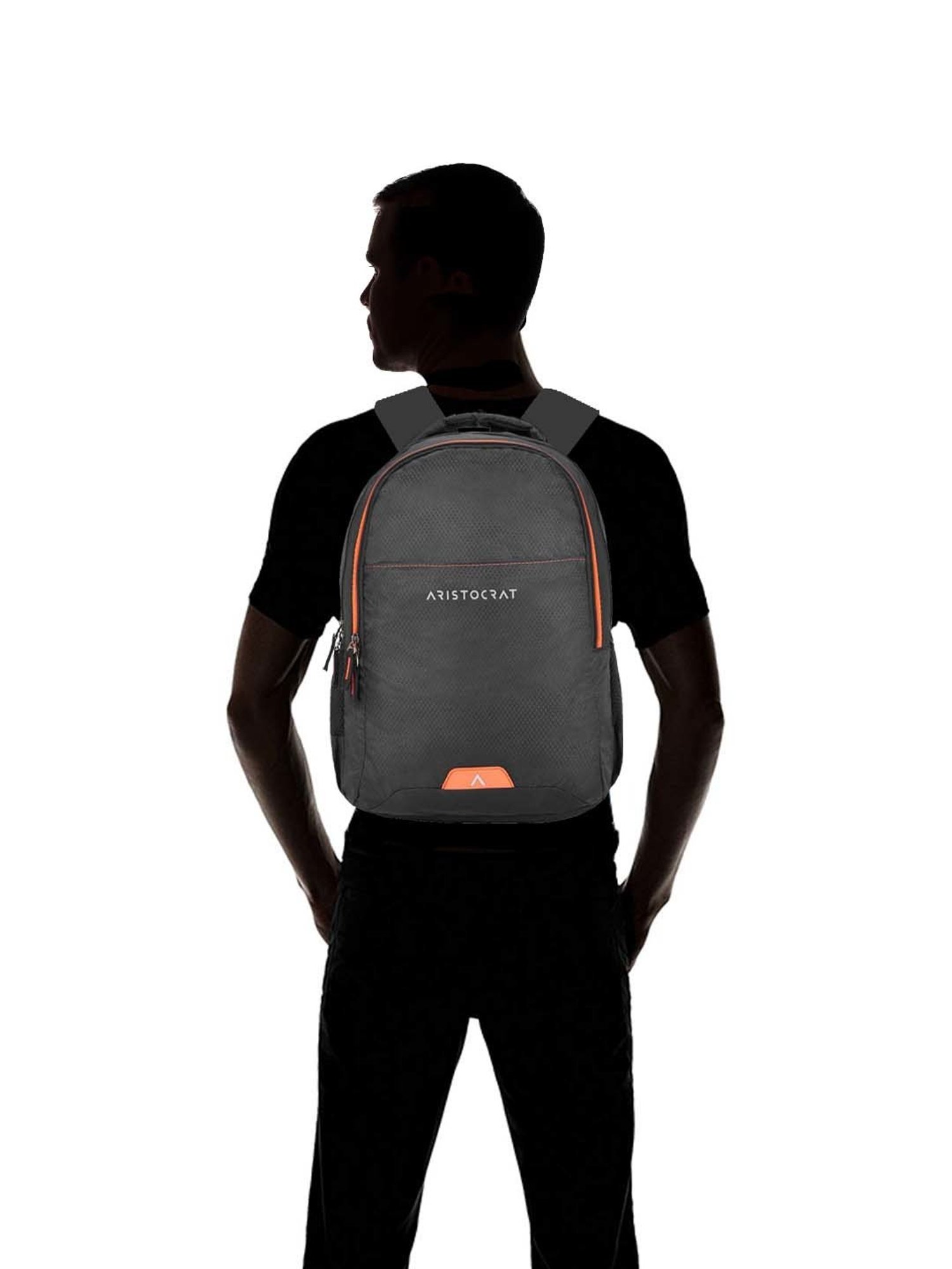 Aristocrat 26 Ltrs Black Medium Laptop Backpack