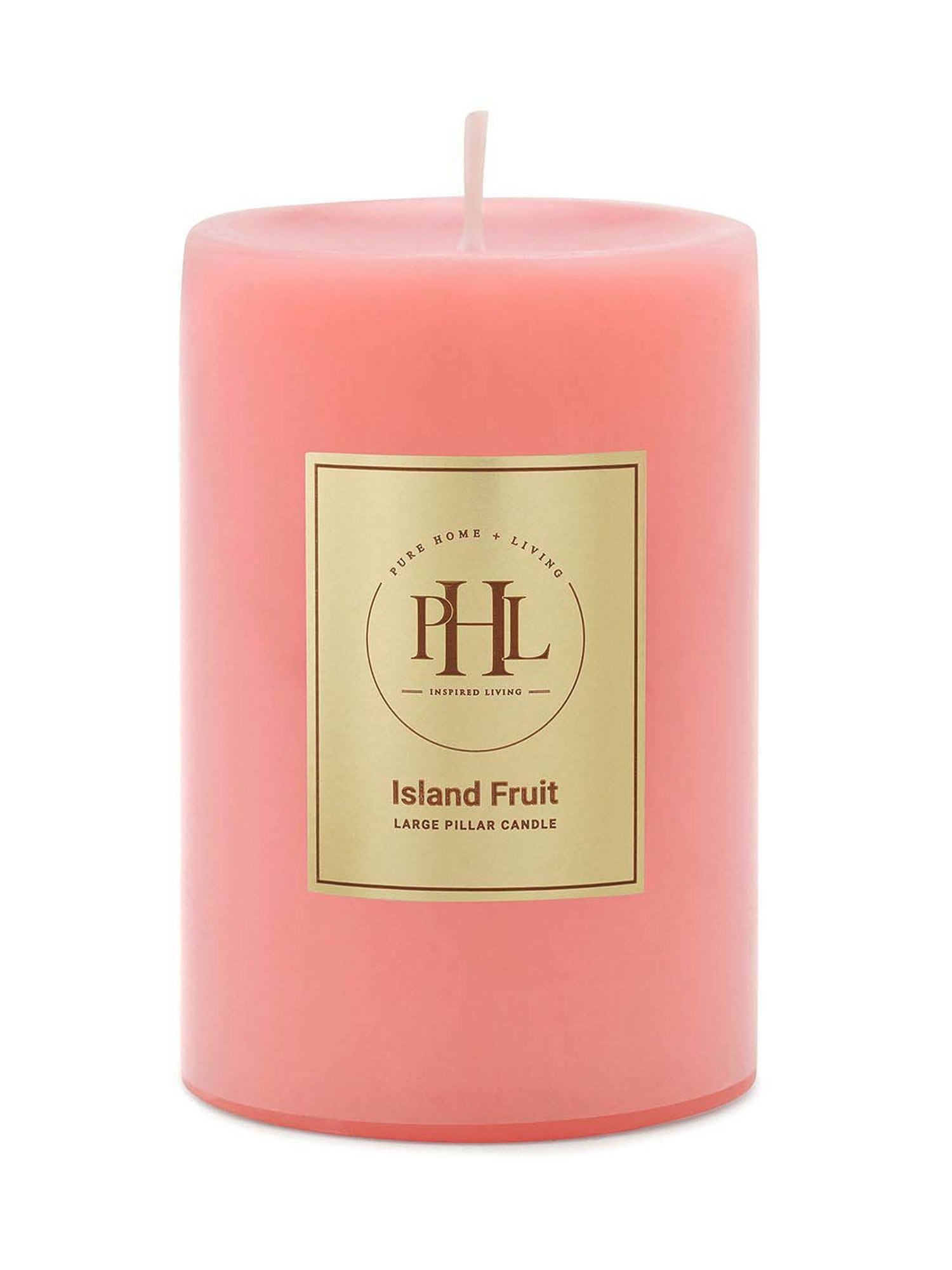 Pure Home and Living Pink Island Fruit Large Pillar Candle
