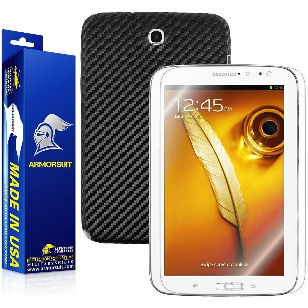 ArmorSuit MilitaryShield Samsung Galaxy Note 8.0 Screen Protector + Black Carbon