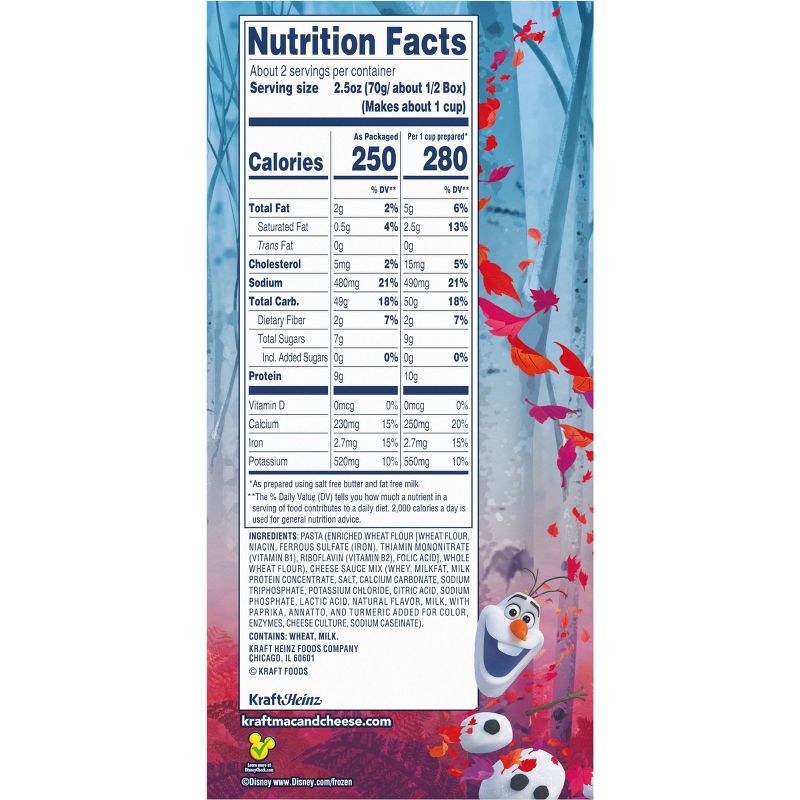 Kraft Olaf's Frozen Adventure Macaroni & Cheese Dinner - 5.5oz