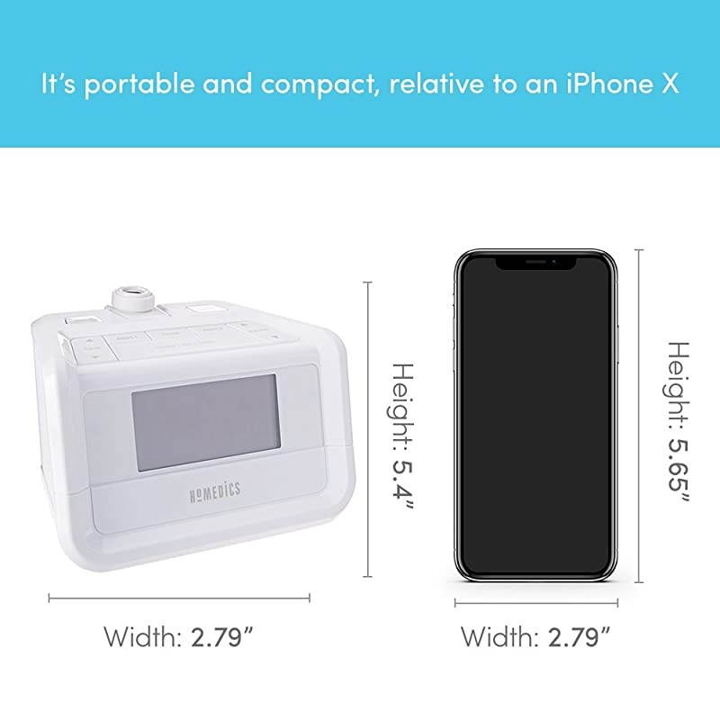 Dual Alarm Digital FM Clock Radio | Time Projection , 8 Relaxing Nature Sounds , LED Display , Multi-Alarm | Snooze , Sleep Timer , Nightlight , Ceiling Clock | SoundSpa