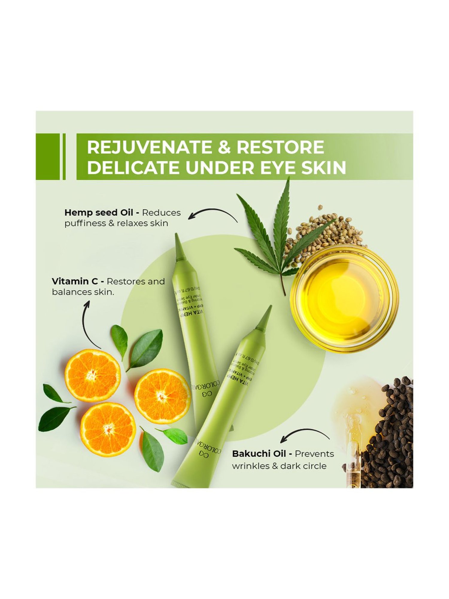 Colorbar Vita Hemp Restoring & Balancing Under Eye Serum - 20 ml