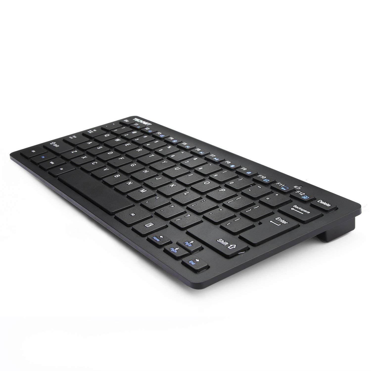 Wireless Keyboard, TeckNet Ultra Slim 2.4G USB Wireless Keyboard with Dedicated Hot Keys Design For Android Smart TV & Windows 10 8 7 XP Vista (US Keyboard Layout)