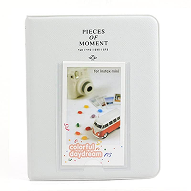 Instax Mini Instant Film Two Twin Packs 40 Sheets + Protective Case + 40 Sticker Frames + Picture Frames + Photo Album + Microfiber Cleaning Cloth + More Accessories Smokey White