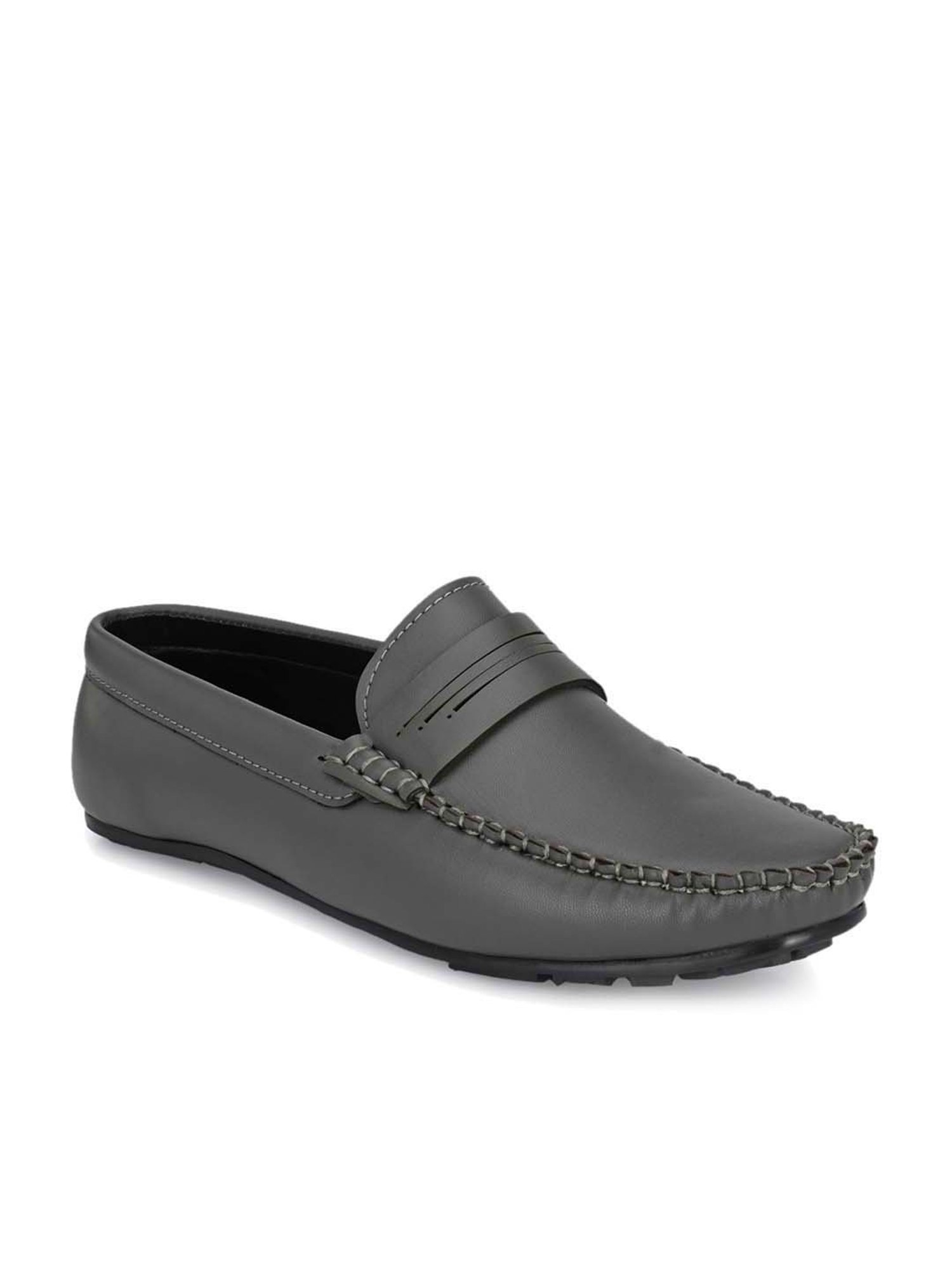 El Paso Men's Grey Casual Loafers