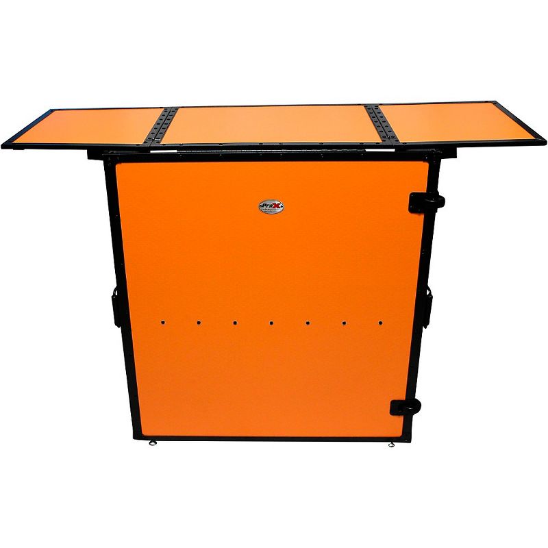 ProX Transformer Series Fold Away DJ Table - Orange/Black (XS-DJSTNRB)