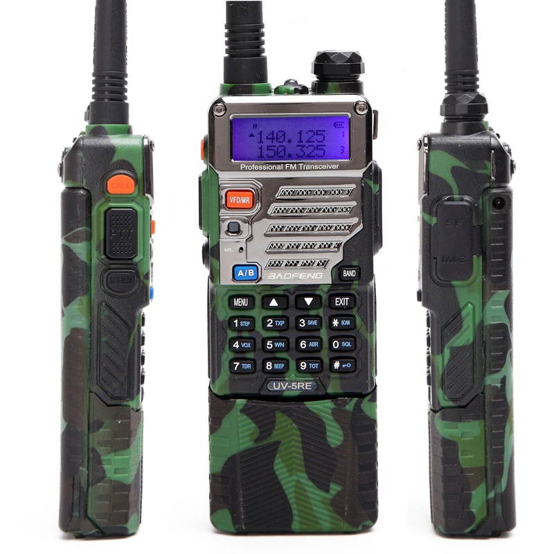 2PCS BAOFENG UV-5RE Walkie Talkie 8W powerful 3800mAh 10 km long range Dual Band cb two way radio Upgrade of UV 5RE for hiking