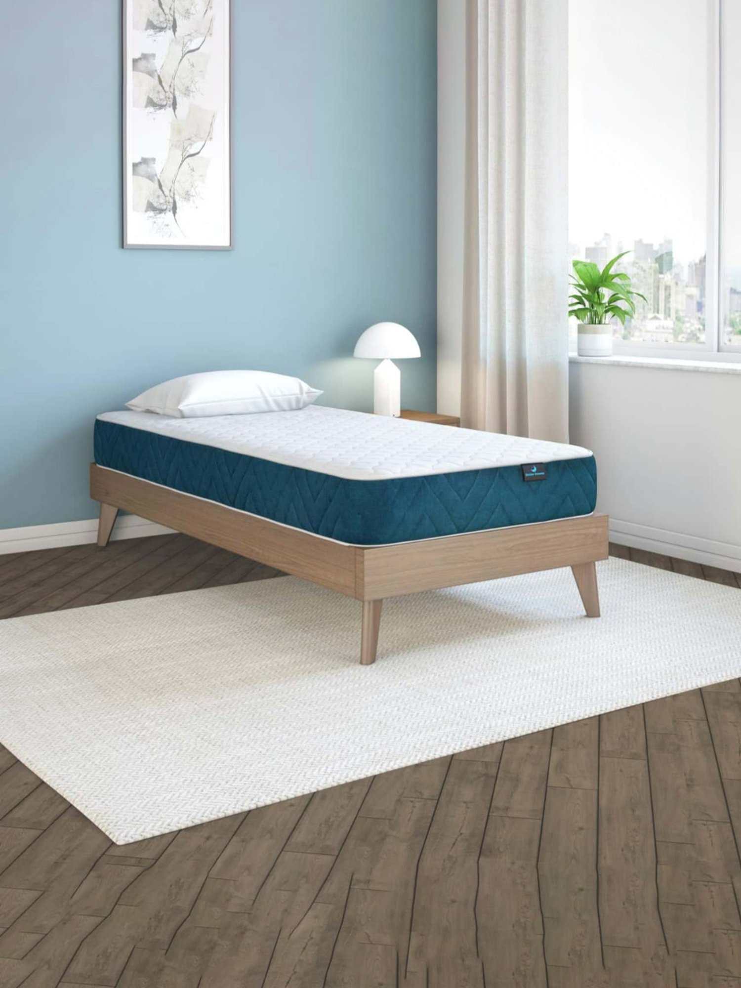 Duroflex Live-in Adapt Grey Foam New Gen Smart Design Flippable Adjustable Double Mattress