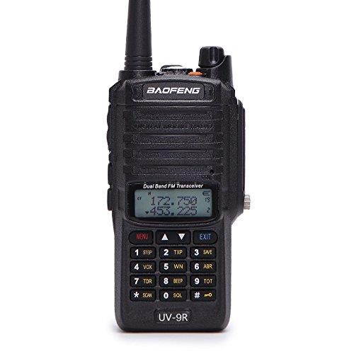 Baofeng UV-9R 136-174/400-520MHZ VHF/UHF Dual Band Dustproof Waterproof IP57 Transceiver Walkie Talkie Two Way Radio