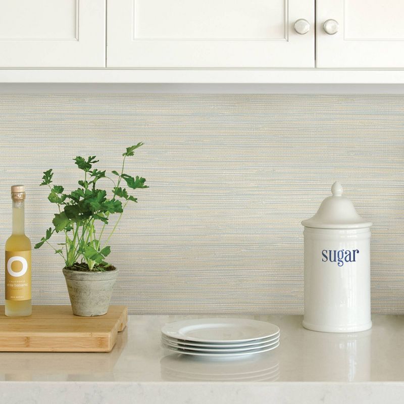 Brewster Sisal Breeze Peel and Stick Wallpaper