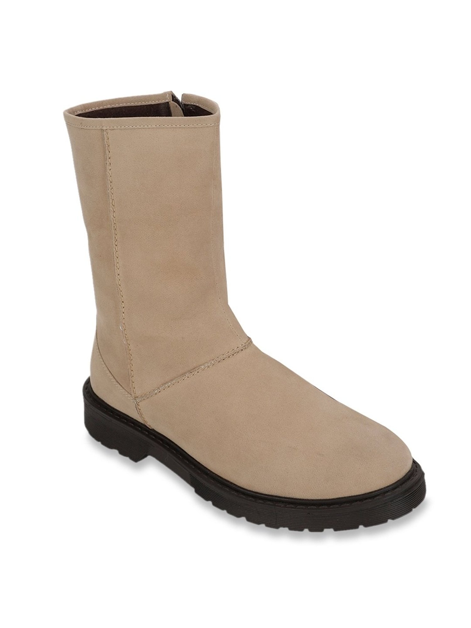 Yoho Women's Extra coushioned High Ankle Slays Beige Booties