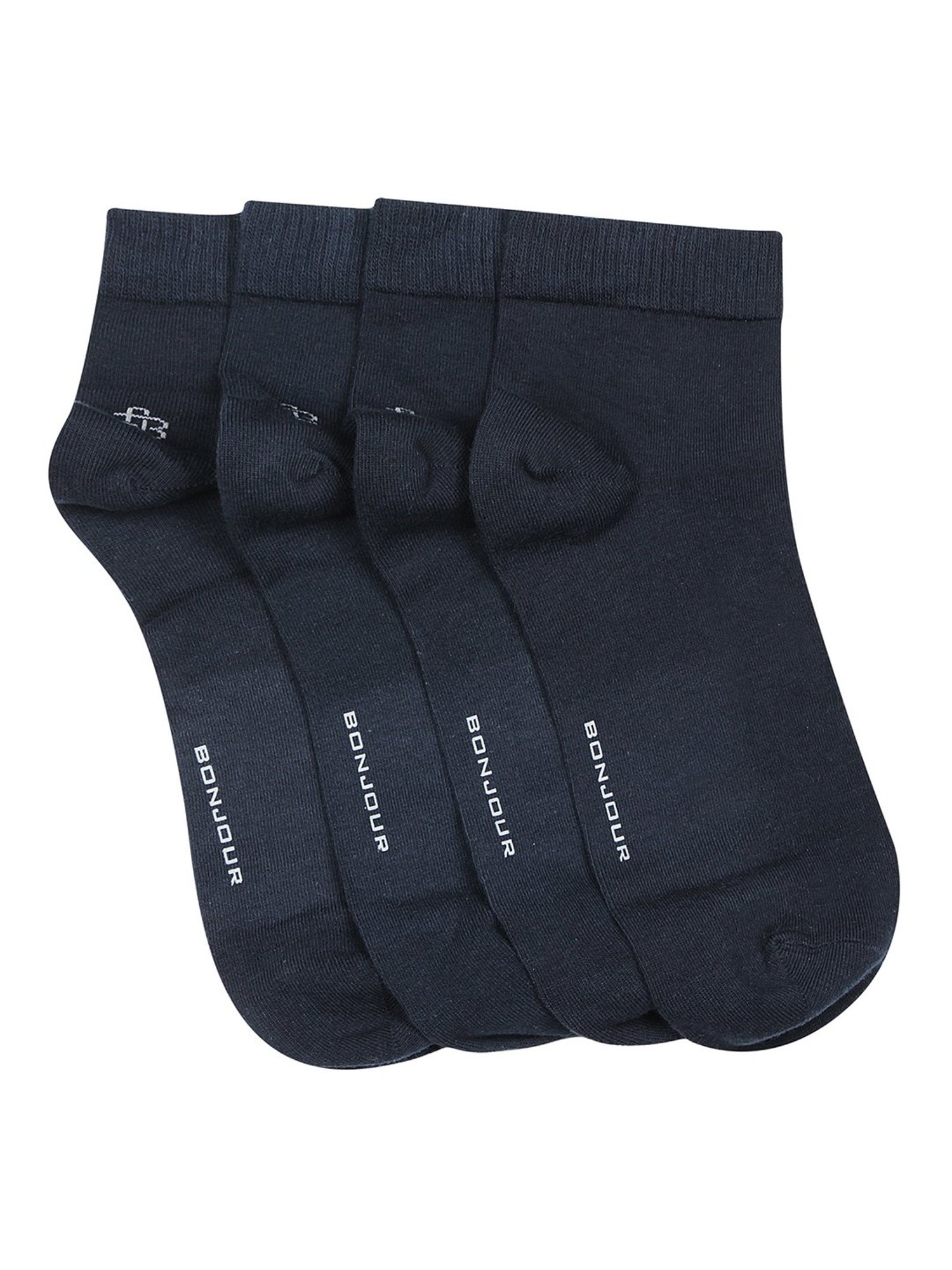 Bonjour Navy Socks - Pack of 4