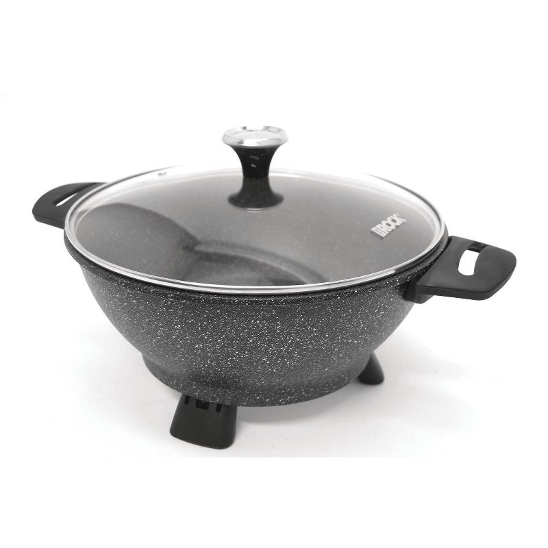 The Rock by Starfrit Electric Multi-Use Pot with Bakelite Handles - Black