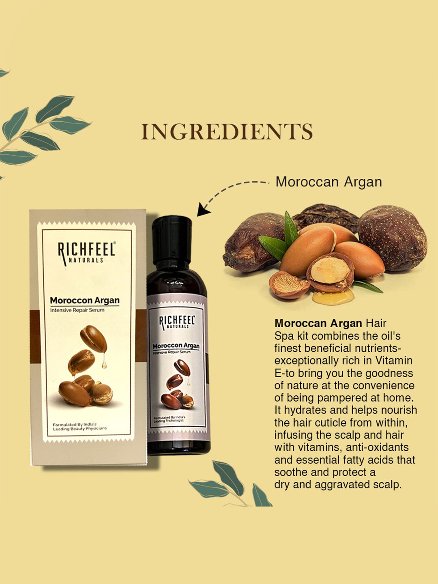 Richfeel Moroccon Argan Intensive Repair Serum - Pack of 2