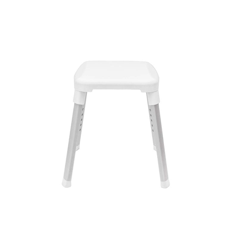 Deluxe Bathroom Stool White - evekare