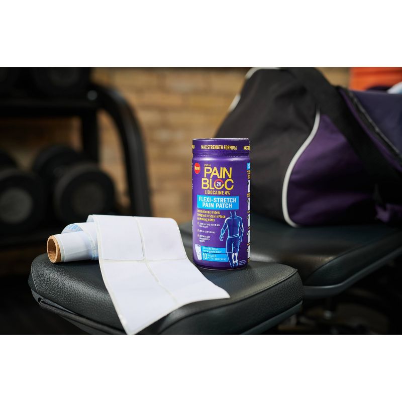 PainBloc24 Flexi-Stretch Pain Tape Lidocaine - 10ct