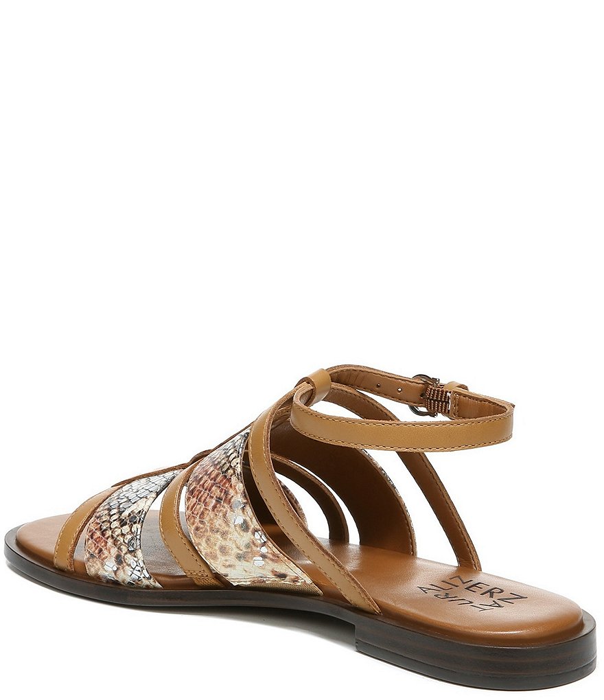 Naturalizer Fianna Snake Print Leather Sandals