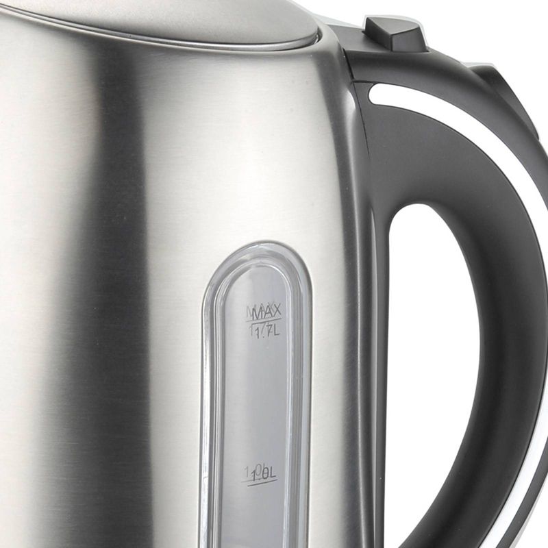 MegaChef 1.7L Electric Tea Kettle - Silver