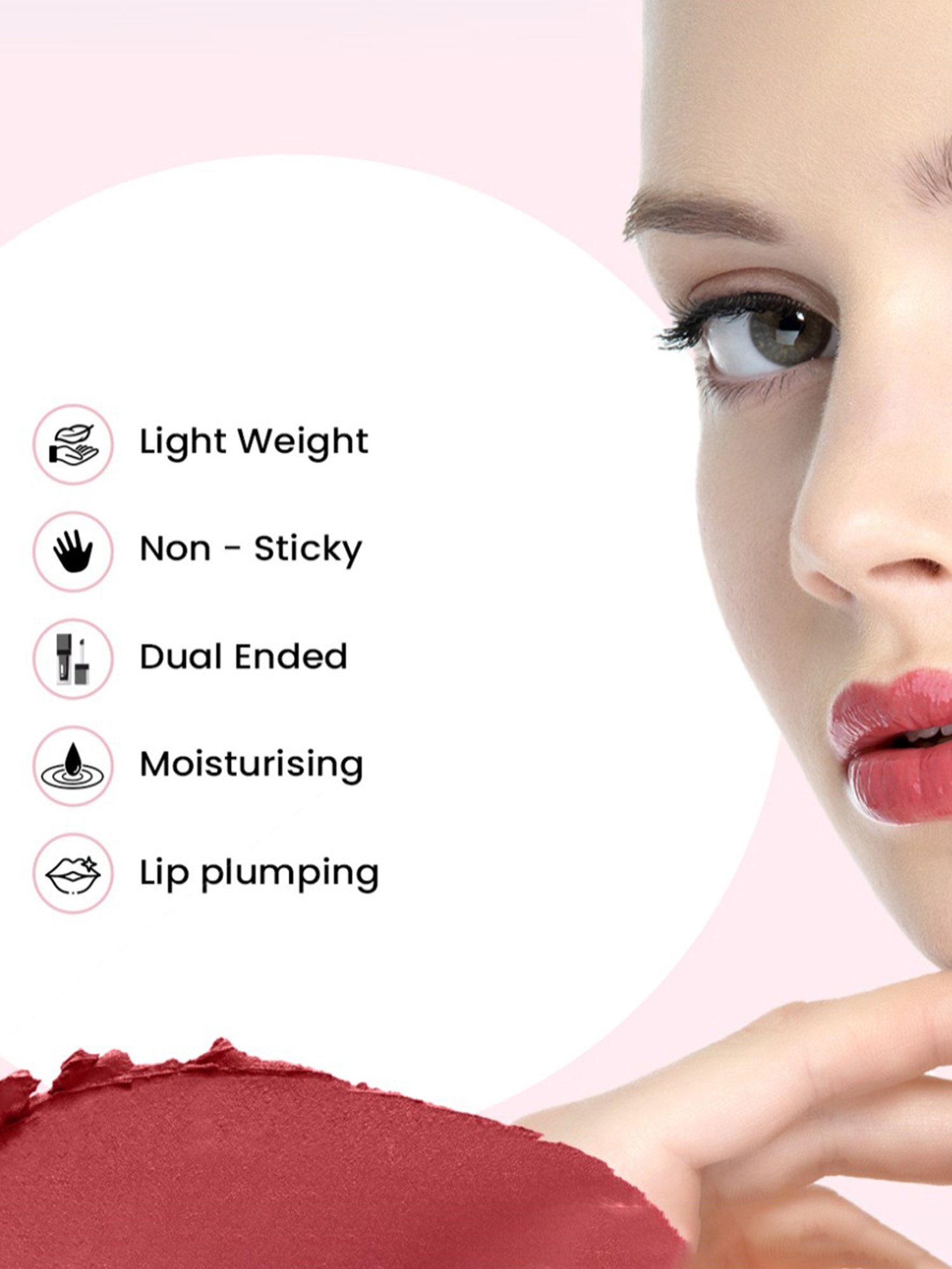 TNW-The Natural Wash Gloss To Glam Nourishing Lip Gloss Duo Raindrop-Slush - 3 ml