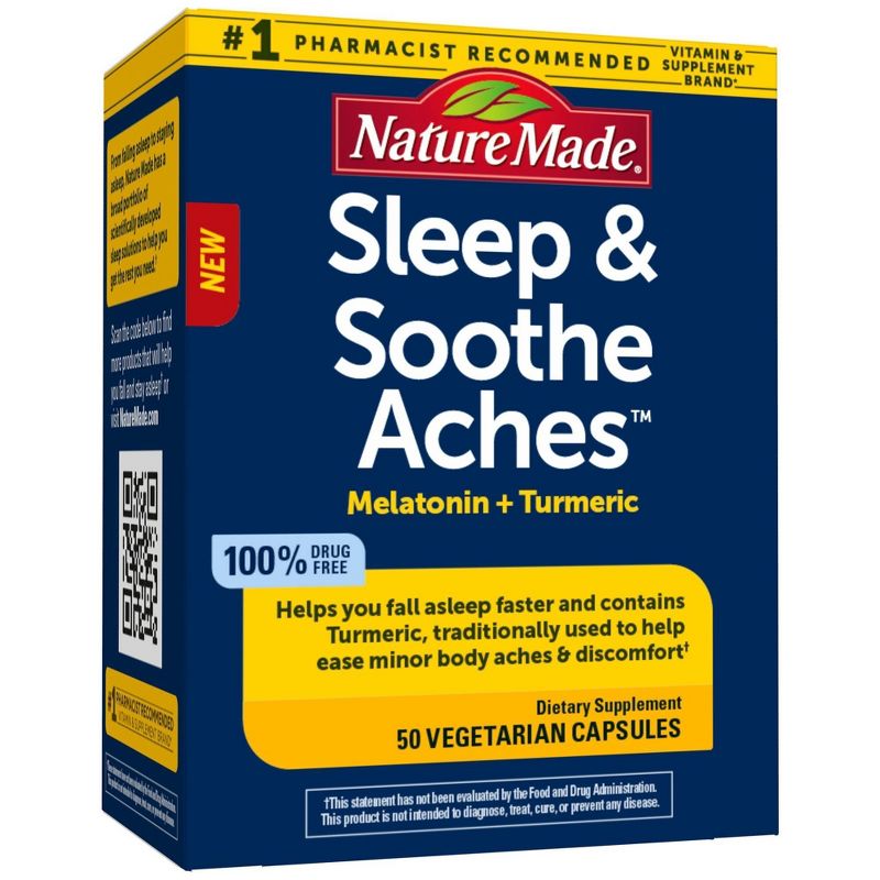 Nature Made Sleep & Soothe Aches Supplements - 50ct