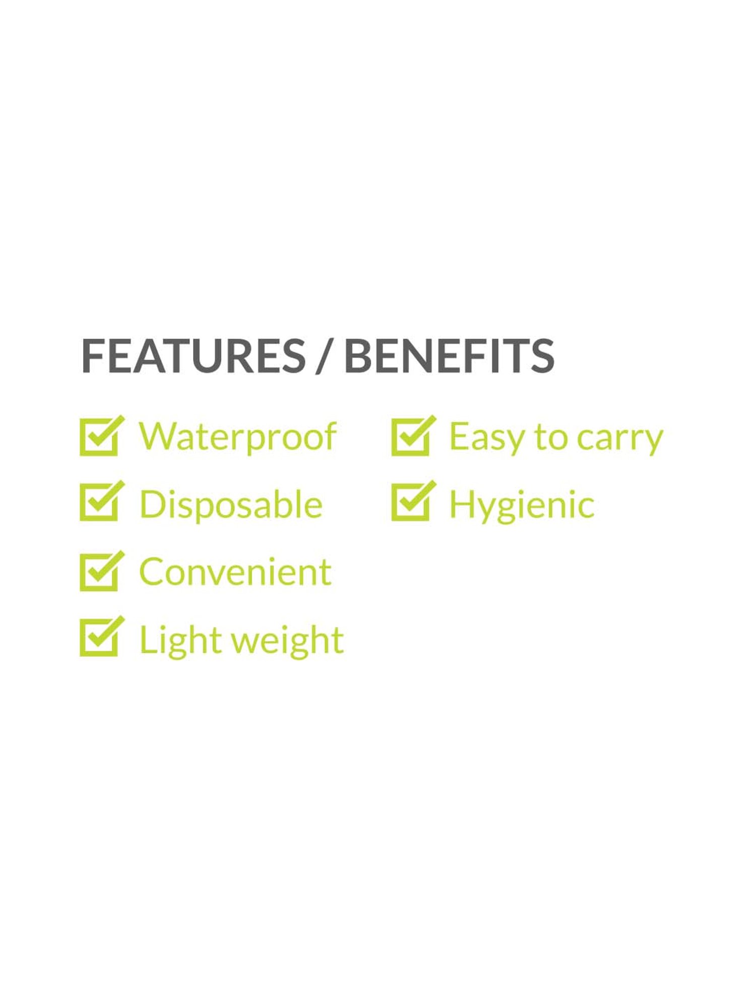 Pee Buddy Waterproof Toilet Seat Cover - 5 Pcs