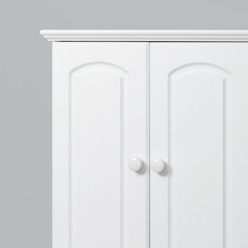 Classic Hartford White Wall Cabinet White Wood - Zenna Home