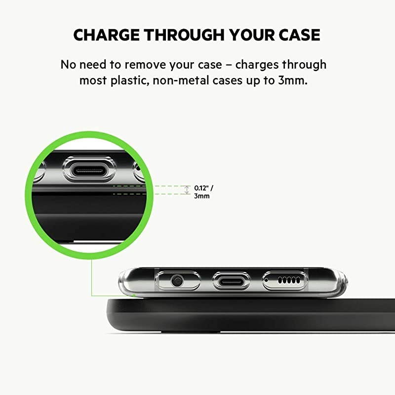 Dual Wireless Charger Dual Wireless Charging Pad 10W for iPhone 11 11 Pro 11 Pro Max Galaxy S20 S20+ S20 Ultra Pixel 4 4XL AirPods and More Black